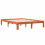 VidaXL (140 x 190 cm) vidaXL Bed Frame Bed Base Bedstead Wax Brown 90x190 cm Single Solid Wood Pine 2
