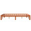 VidaXL (140 x 190 cm) vidaXL Bed Frame Bed Base Bedstead Wax Brown 90x190 cm Single Solid Wood Pine 5