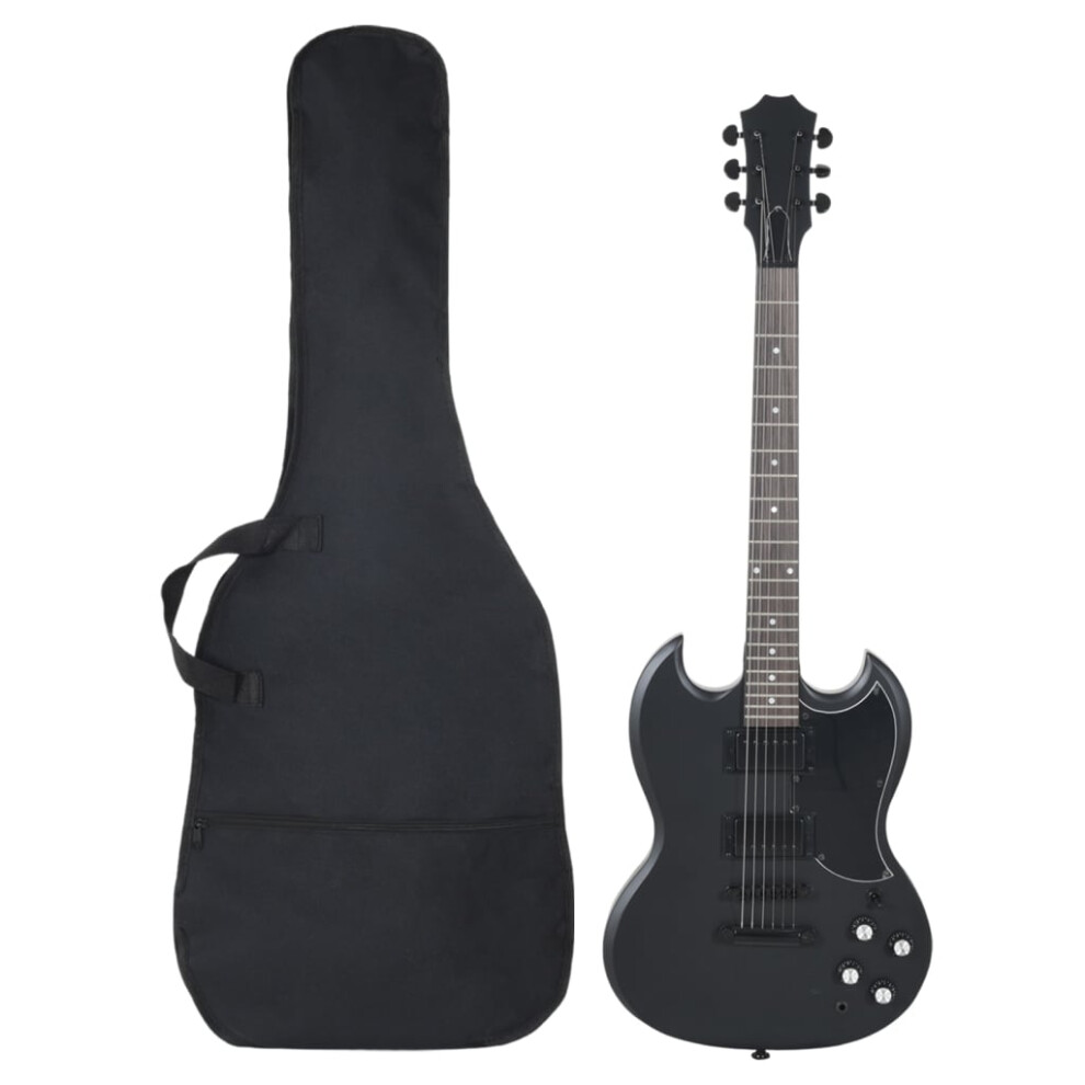 (black, 102 x 33 cm) vidaXL Electric Guitar for Beginner with Bag Acoustic Guitar Brown and Black