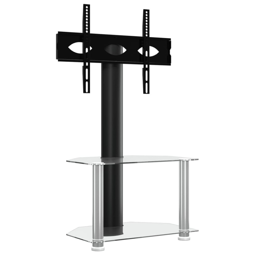 (silver, 65.5 x 40 x 101 cm) vidaXL Corner TV Stand for 32-70 Inch Universal Cantilever TV Floor Stand