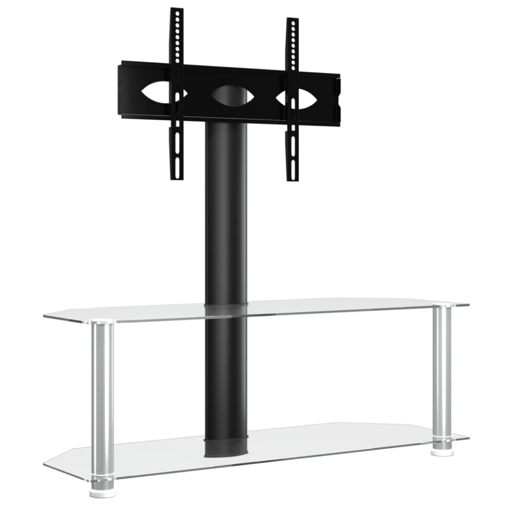 (silver, 110 x 40 x 101 cm) vidaXL Corner TV Stand for 32-70 Inch Universal Cantilever TV Floor Stand