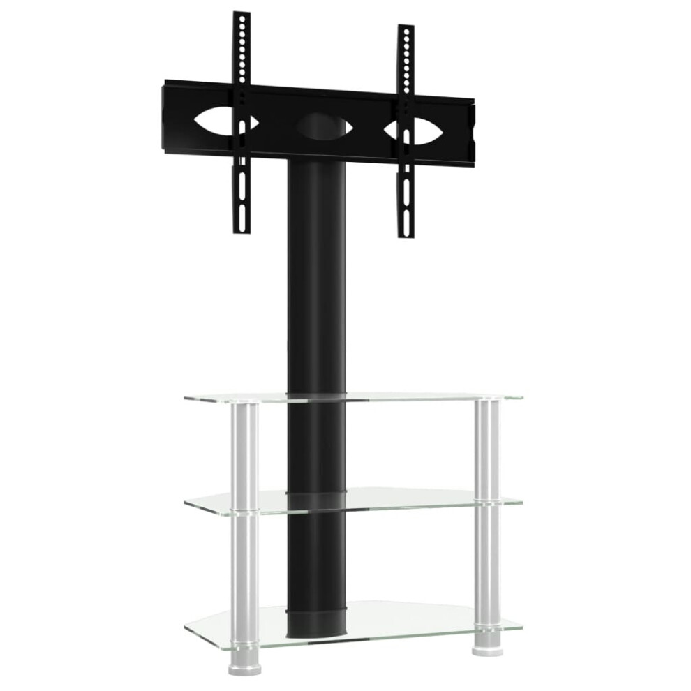 (silver, 65.5 x 40 x 110 cm) vidaXL Corner TV Stand for 32-70 Inch Universal Cantilever TV Floor Stand