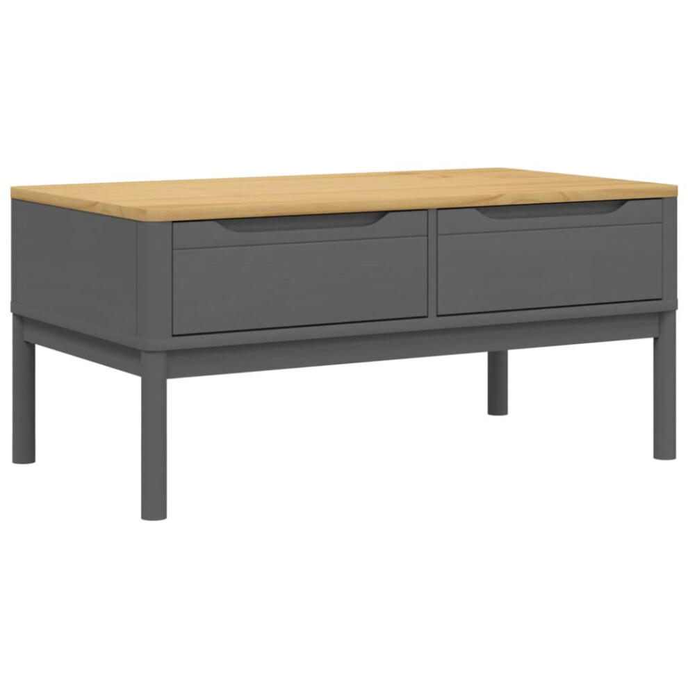Vidaxl (Grey) Coffee Table Hallway Accent End Table Tea Side Table Solid Pine Wood