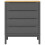 VidaXL vidaXL Kommode FLORO Grau Massivholz Kiefer 5