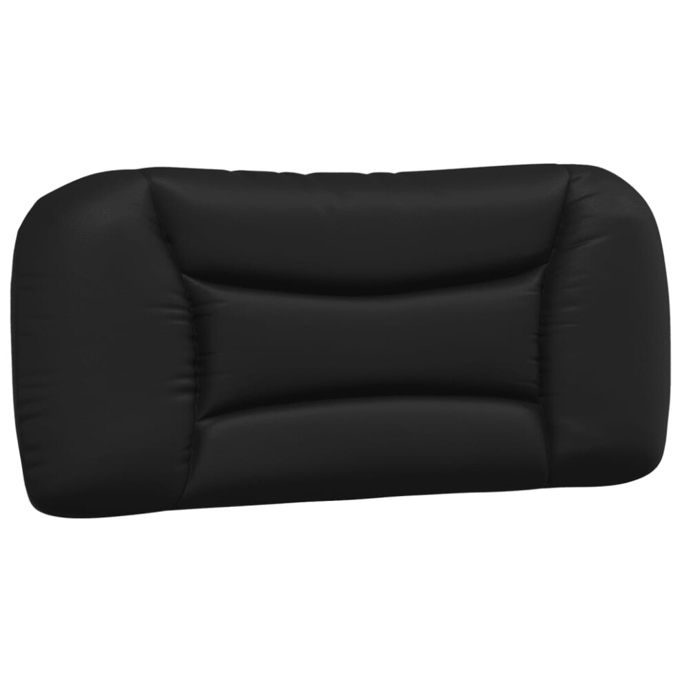 (90 cm) vidaXL Headboard Cushion Bed Cushion Pillow Back Headboard Black Faux Leather