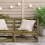 VidaXL vidaXL Garten-Ecksofa 70x70x67 cm Kiefernholz Imprägniert 3