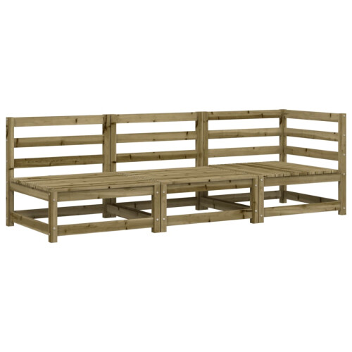 VidaXL vidaXL Gartensofa 3-Sitzer Kiefernholz Imprägniert 1