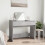 VidaXL (concrete grey) vidaXL Dressing Table with Mirror Cosmetic Table Makeup Table Vanity Desk 3