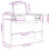 VidaXL (concrete grey) vidaXL Dressing Table with Mirror Cosmetic Table Makeup Table Vanity Desk 10