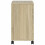 VidaXL (Sonoma oak) vidaXL Side Table with Wheels Hallway End Table Coffee Table Engineered Wood 6