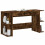 VidaXL (smoked oak) vidaXL Desk Office Writing Desk Working Computer Table Black Engineered Wood 3