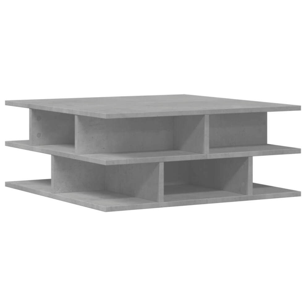 Vidaxl (Concrete Grey) Coffee Table Hallway Accent End Table Tea Side Table Engineered Wood