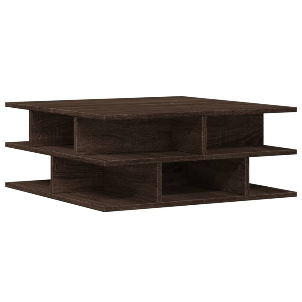 (brown oak) vidaXL Coffee Table Hallway Accent End Table Tea Side Table Engineered Wood