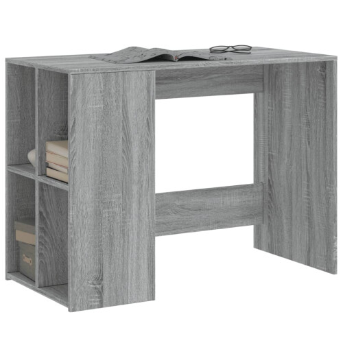 VidaXL (grey sonoma) vidaXL Desk Writing Desk Office Study Working Computer Table Engineered Wood 2
