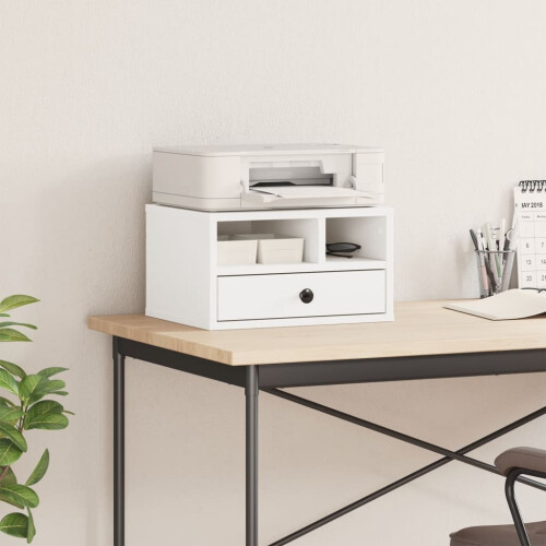 VidaXL (White) vidaXL Printer Stand Printer Table Office Desk File Organiser Engineered Wood 2