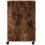 VidaXL (smoked oak) vidaXL Printer Stand with Wheels Printer Table Office File Desk Organiser 6