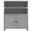 VidaXL (concrete grey) vidaXL Printer Stand with Wheels Printer Table Office File Desk Organiser 5