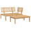 VidaXL (light brown, corner + table) vidaXL Garden Table Outdoor Table Patio Side Coffee Table Solid Wood Acacia 1
