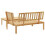 VidaXL (light brown, corner + table) vidaXL Garden Table Outdoor Table Patio Side Coffee Table Solid Wood Acacia 5