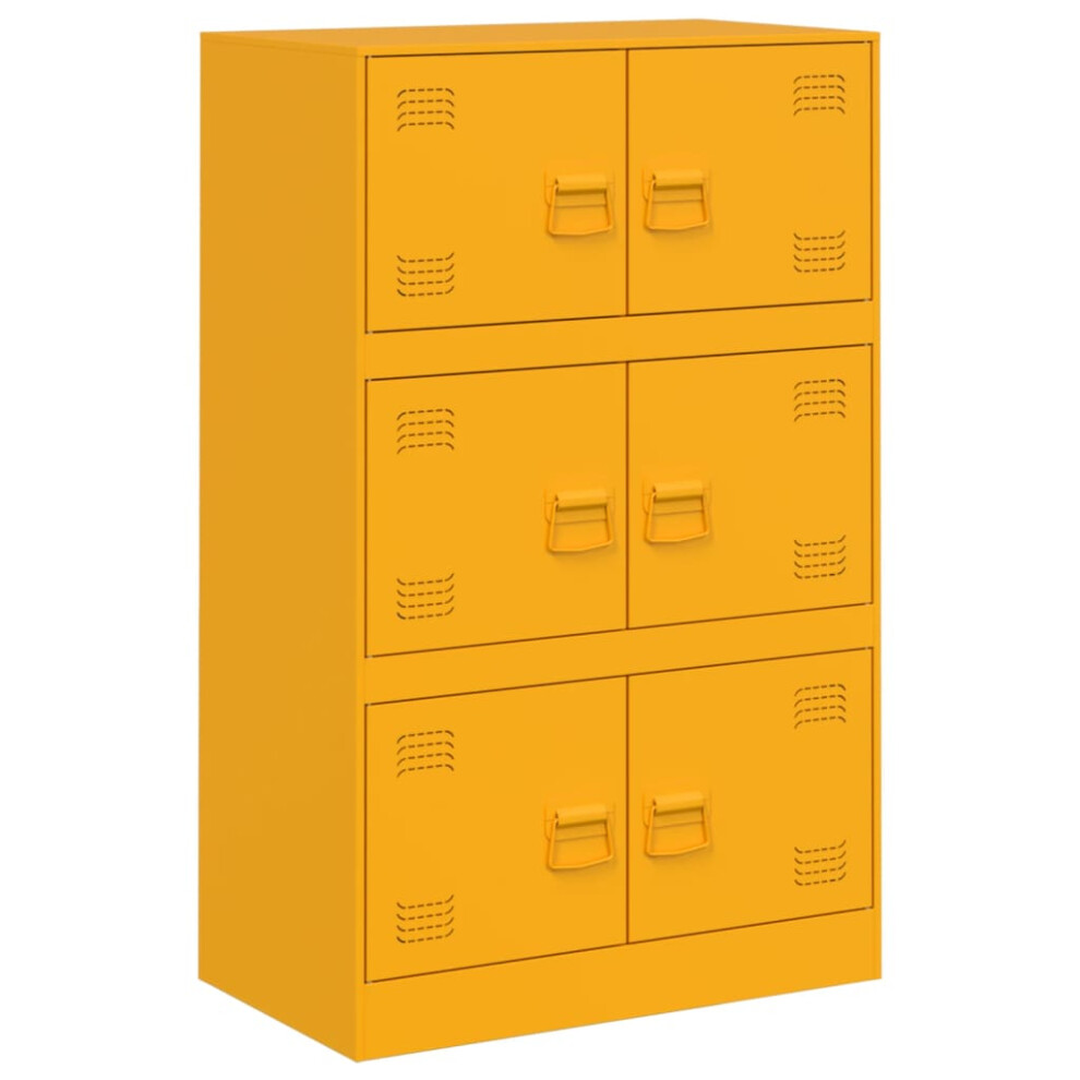 (mustard yellow) vidaXL Sideboard Hallway Storage Cupboard Side Cabinet Highboard Pink Steel