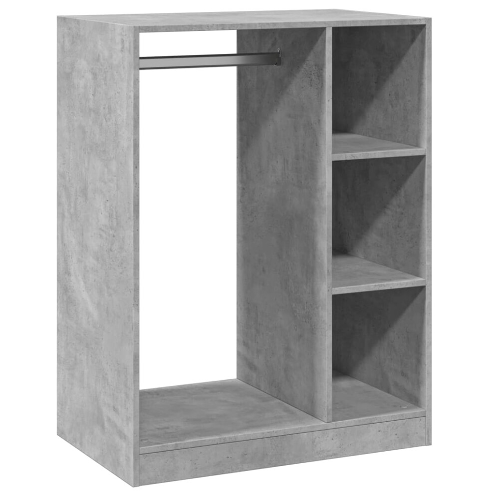 Vidaxl (Sonoma Oak, 74X48x102 Cm/10 Kg) Wardrobe Organiser Bedroom Closet Clothes Storage Shelf Engineered Wood