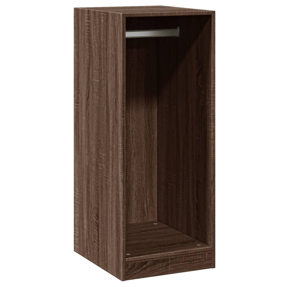 (brown oak, 48x41x102 cm) vidaXL Wardrobe Organiser Bedroom Closet Clothes Storage Shelf Engineered Wood