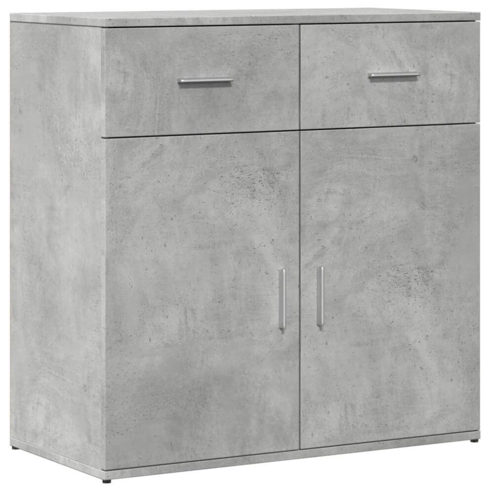 Vidaxl (Concrete Grey) Sideboard Storage Cupboard Side Cabinet Home Highboard Engineered Wood