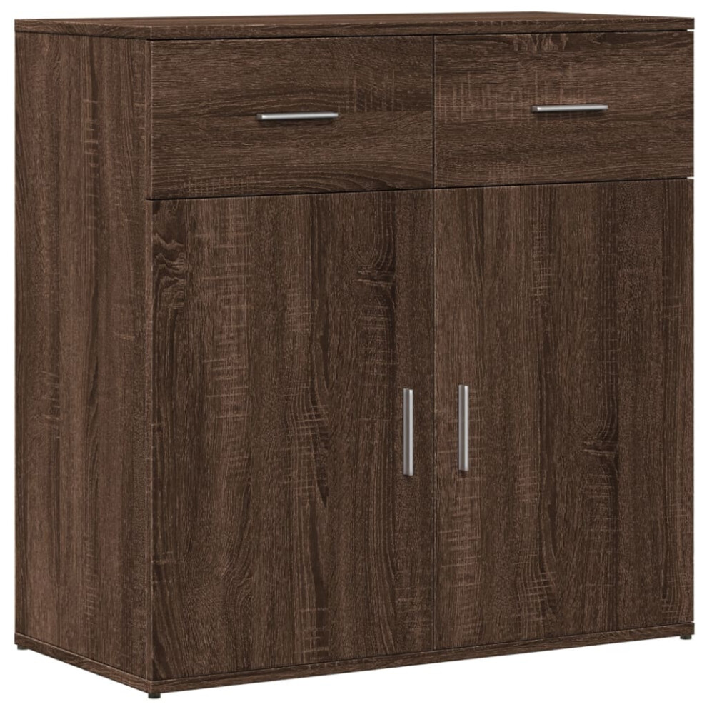 (brown oak) vidaXL Sideboard Storage Cupboard Side Cabinet Home Highboard Engineered Wood