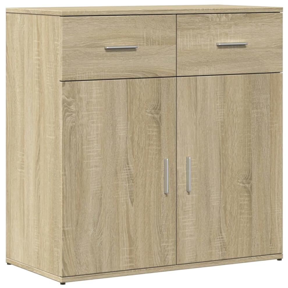 Vidaxl (Sonoma Oak) Sideboard Storage Cupboard Side Cabinet Home Highboard Engineered Wood