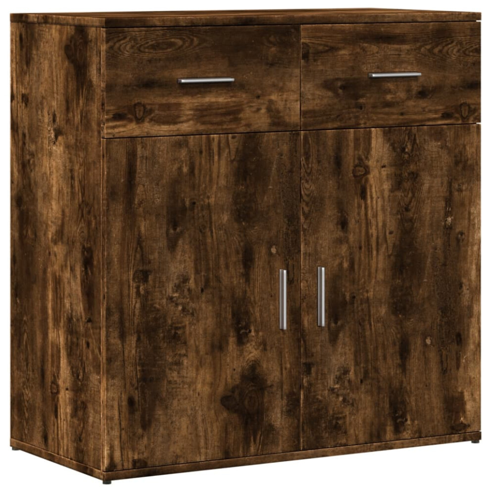 Vidaxl (Smoked Oak) Sideboard Storage Cupboard Side Cabinet Home Highboard Engineered Wood