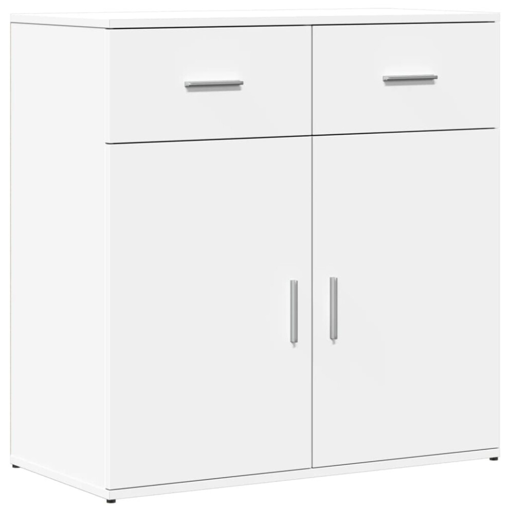 Vidaxl (White) Sideboard Storage Cupboard Side Cabinet Home Highboard Engineered Wood