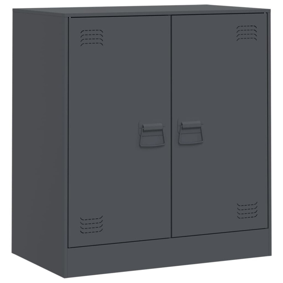 (anthracite) vidaXL Sideboard Home Storage Cupboard Side Cabinet Highboard Anthracite Steel