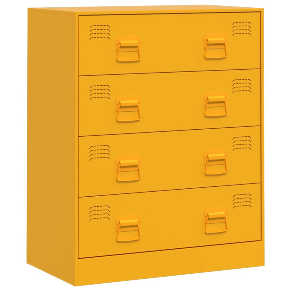 (mustard yellow) vidaXL Sideboard Living Room Storage Cupboard Cabinet Highboard Pink Steel