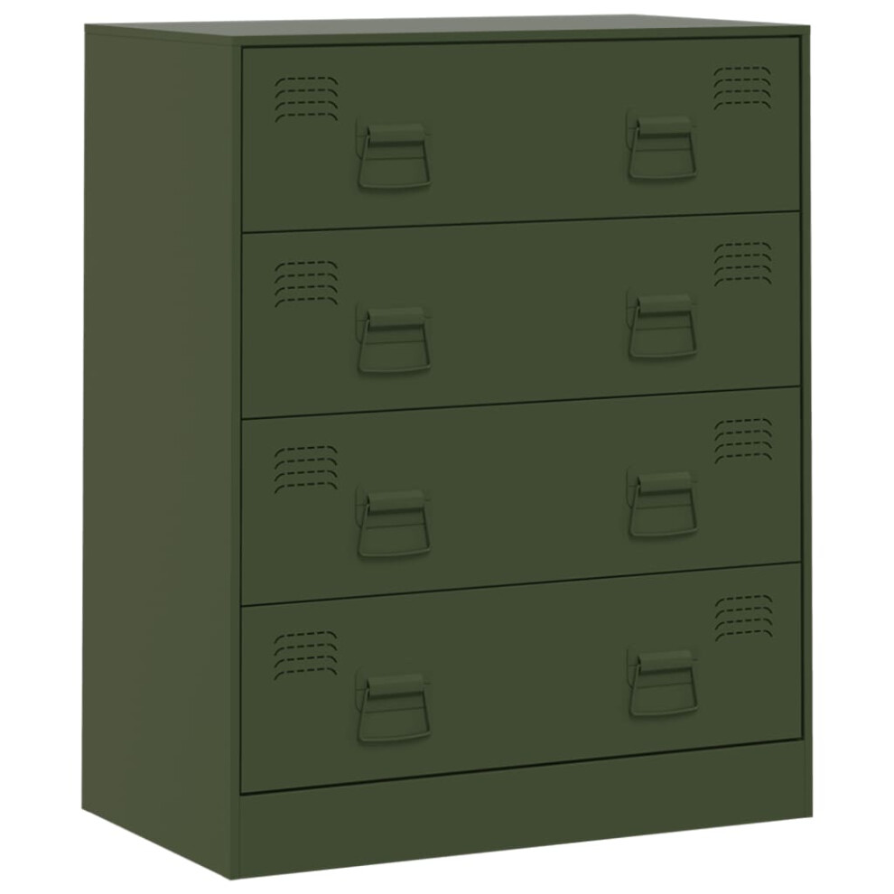 (olive green) vidaXL Sideboard Living Room Storage Cupboard Cabinet Highboard Pink Steel