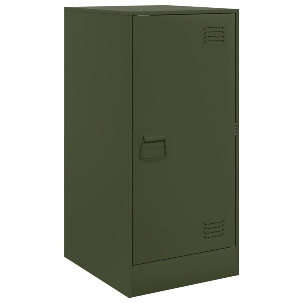 (olive green) vidaXL Sideboard Home Storage Cupboard Side Cabinet Highboard Anthracite Steel