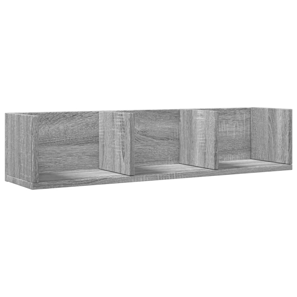 (grey sonoma, 75 x 18 x16,5 cm/ 1 pcs) vidaXL Wall Cabinets Wall Storage Cabinet Hanging Cupboard Engineered Wood