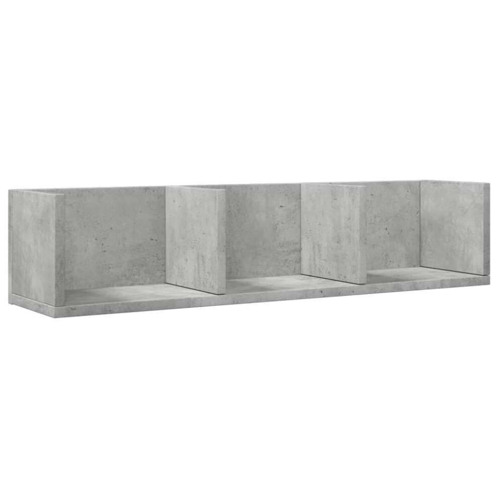 (concrete grey, 75 x 18 x16,5 cm/ 1 pcs) vidaXL Wall Cabinets Wall Storage Cabinet Hanging Cupboard Engineered Wood