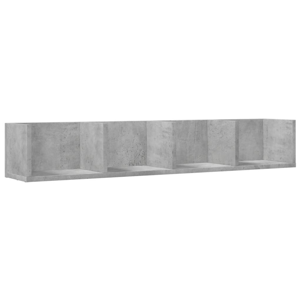 (concrete grey, 99 x 18 x16,5 cm/ 1 pcs) vidaXL Wall Cabinets Wall Storage Cabinet Hanging Cupboard Engineered Wood