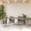 VidaXL vidaXL Gartentisch mit Glasplatte Grau 190x90x75 cm Poly Rattan 3