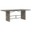 VidaXL vidaXL Gartentisch mit Glasplatte Grau 190x80x75 cm Poly Rattan 6