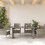 VidaXL vidaXL Gartentisch mit Glasplatte Grau 190x80x75 cm Poly Rattan 3