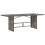 VidaXL vidaXL Gartentisch mit Glasplatte Grau 190x80x75 cm Poly Rattan 1