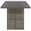VidaXL vidaXL Gartentisch mit Glasplatte Grau 190x80x75 cm Poly Rattan 5