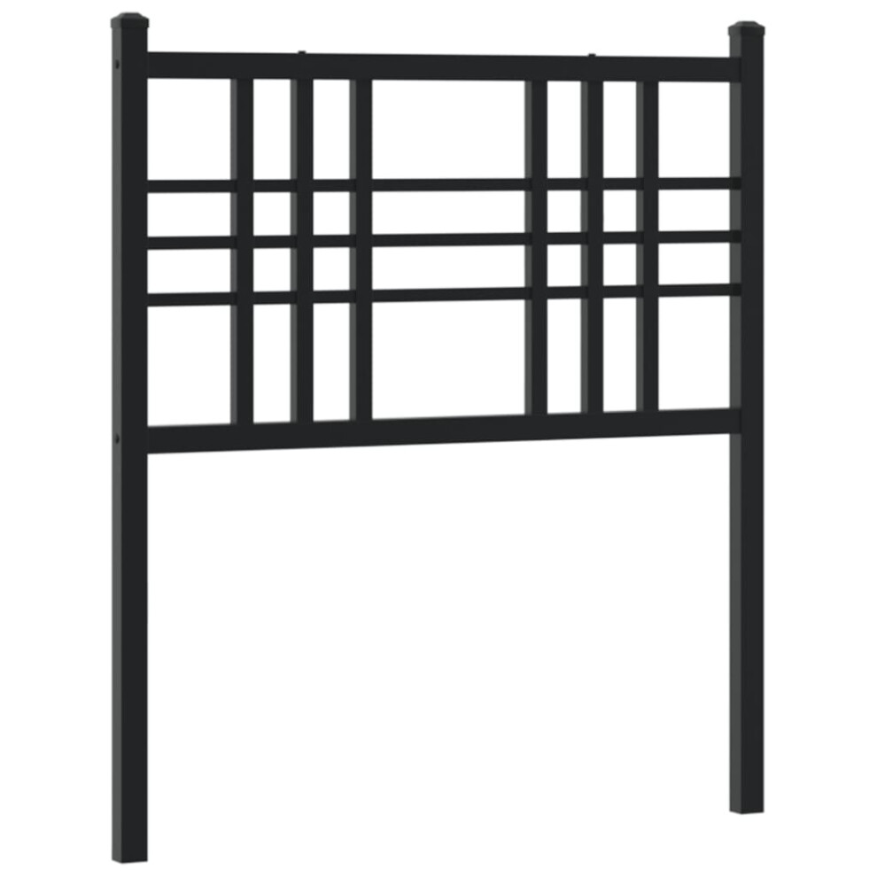 (black, 75cm) vidaXL Metal Headboard Bedroom Home Bed Header Bed Headboard Black 160 cm