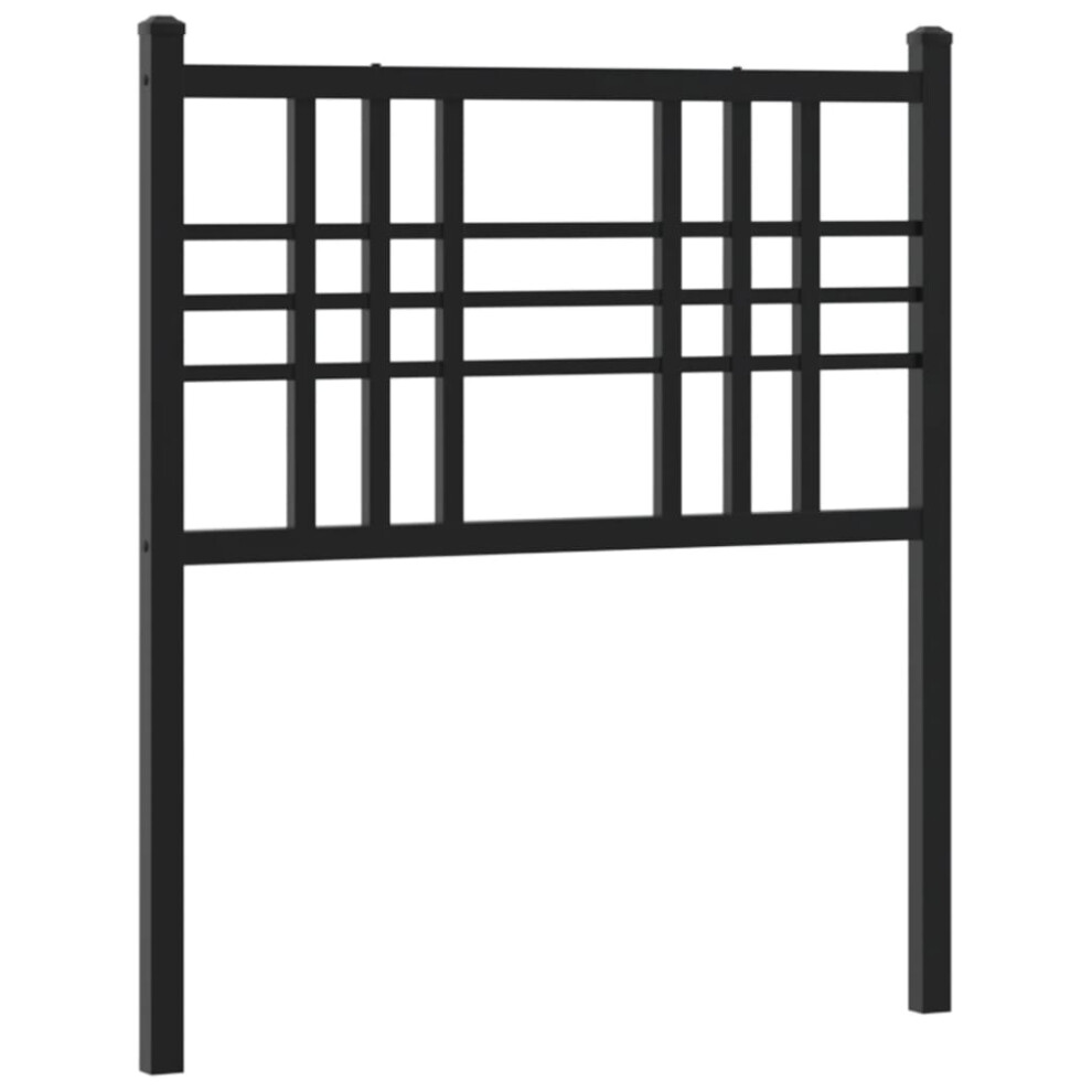 (black, 80 cm) vidaXL Metal Headboard Bedroom Home Bed Header Bed Headboard Black 160 cm