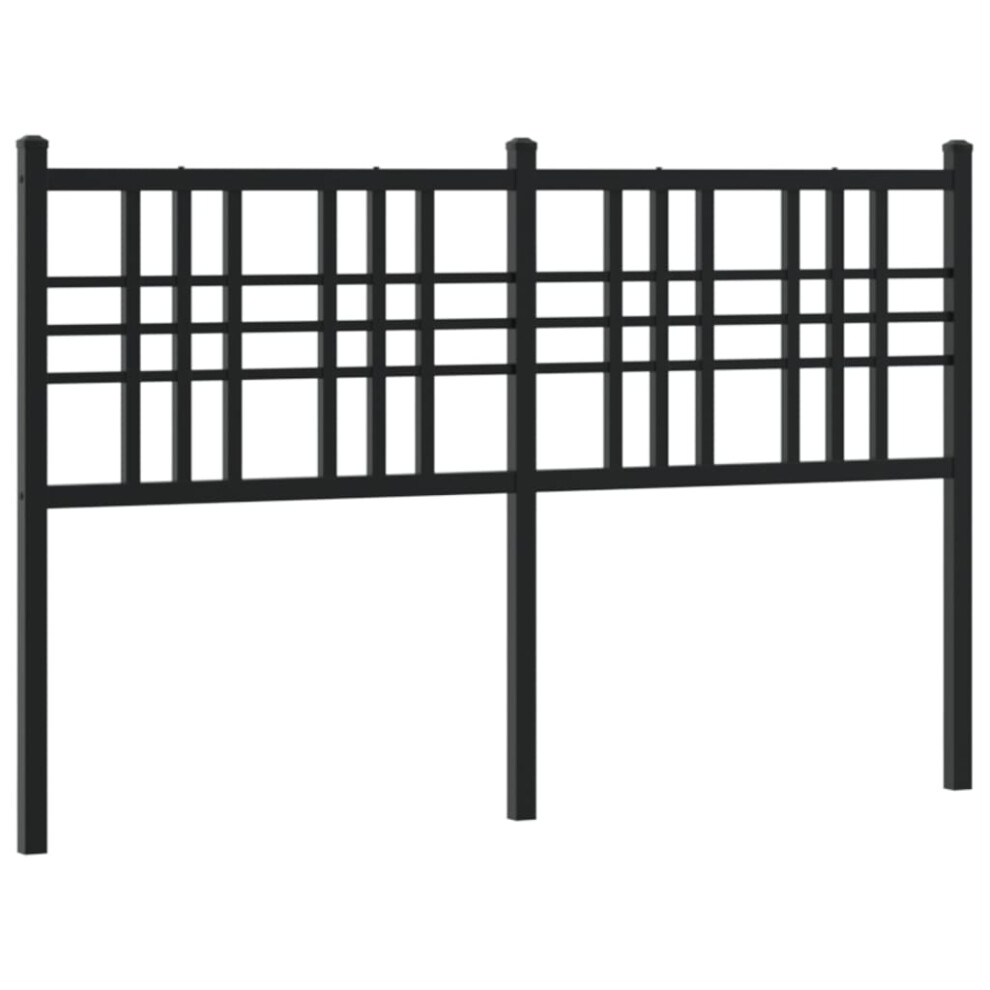 (black, 120 cm) vidaXL Metal Headboard Bedroom Home Bed Header Bed Headboard Black 160 cm