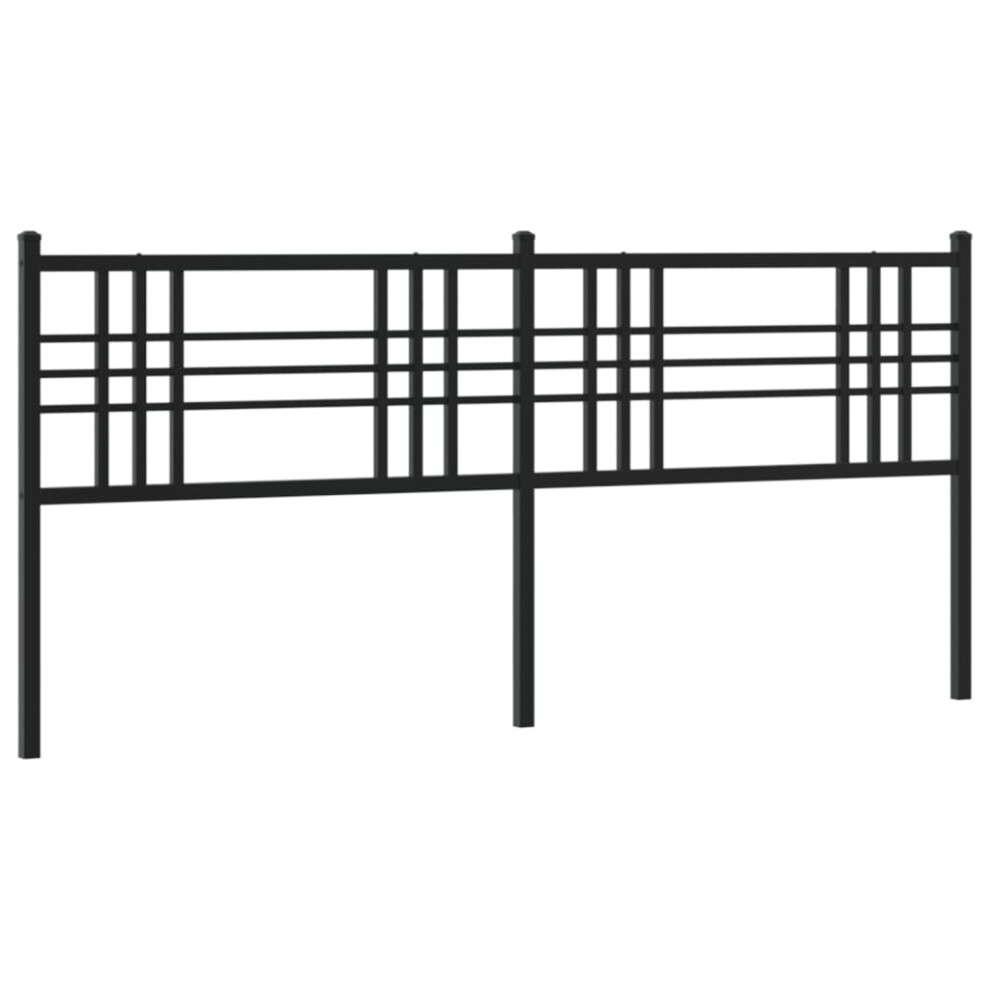 (black, 180 cm) vidaXL Metal Headboard Bedroom Home Bed Header Bed Headboard Black 160 cm