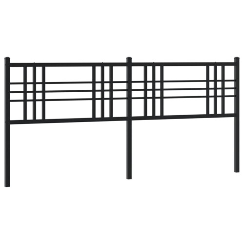 VidaXL vidaXL Ersatz-Kopfteil Metall Schwarz 193 cm 1