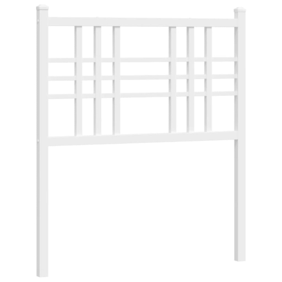 (white, 80 cm) vidaXL Metal Headboard Bedroom Home Bed Header Bed Headboard Black 160 cm