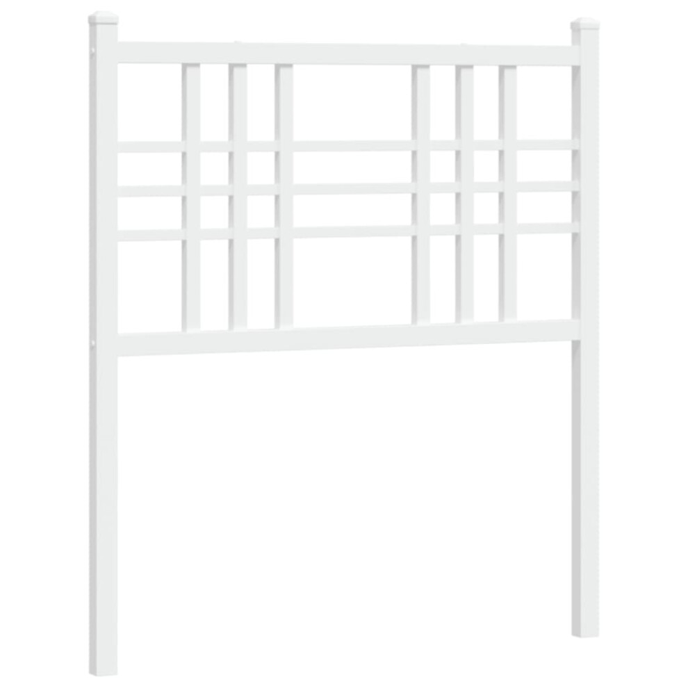 (white, 75 cm) vidaXL Metal Headboard Bedroom Home Bed Header Bed Headboard Black 160 cm